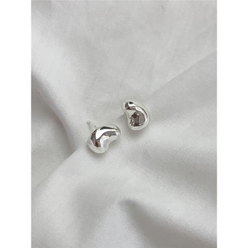 UNFOLDS經典金豆元寶耳釘925銀針耳飾女氣質百搭小眾設計63OAKAVE