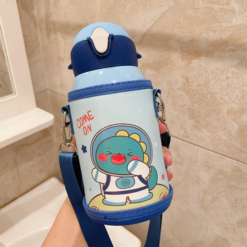 兒童保溫杯帶吸管316食品級男童女寶寶小學生嬰兒上學用水壺水杯 年終特惠