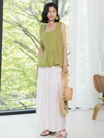 LS Summer Solid Wide Pants