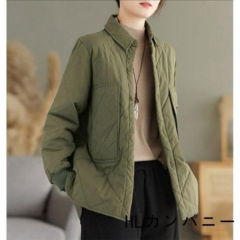 中綿ジャケットレディースシャツダウンジャケット薄手ブルゾン軽量アウター冬防寒 通販 Lineポイント最大0 5 Get Lineショッピング