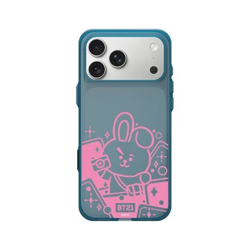 iPhone 17 Pro Max Clear (相機按鈕) 夜幕藍 - BT21 - Monochrome COOKY