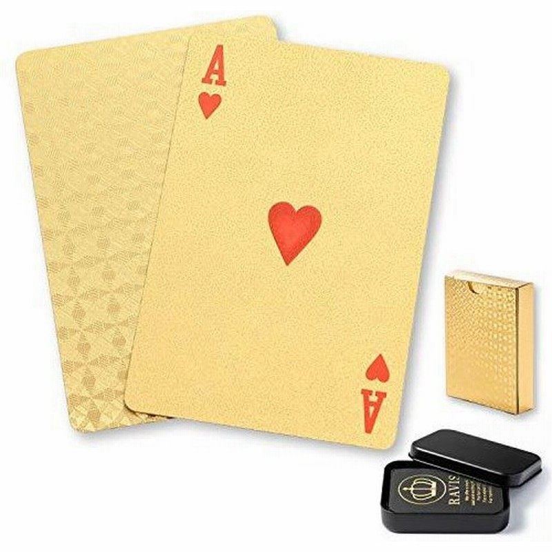 市場 PLAYING 金のトランプ トランプ 黒のトランプ CARDS