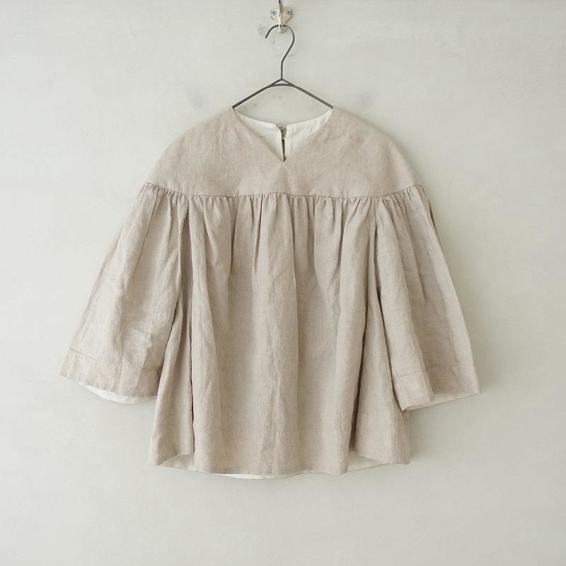 美品】ヤブヤム YABYUM *YORK TUNIC*プルオーバー麻リネングレー 