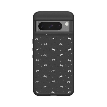 Pixel 8 Pro SolidSuit 黑 - Pattern Play - 花瓣蝴蝶結