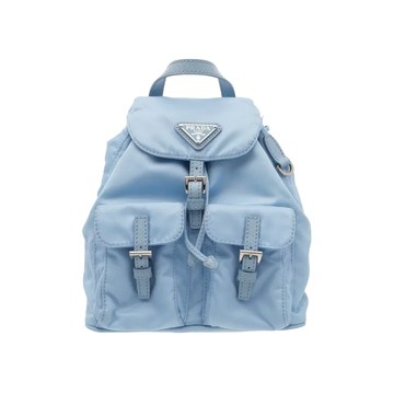 PRADA 1BH029 SAFFIANO 皮革與尼龍迷你後背包