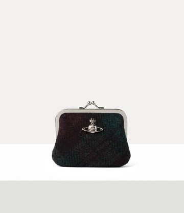 Vivienne Westwood Frame Coin Purse Harris Tweed Check Dark-check One Size Women