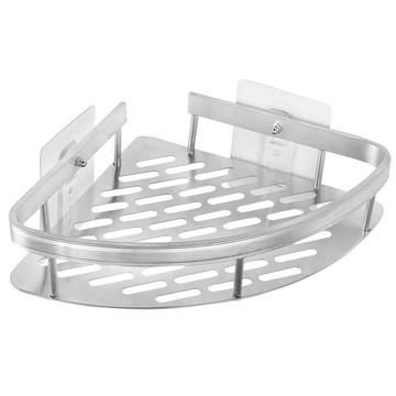 太空鋁轉角置物架 三角 尺寸約21*21*5cm 承重10公斤  銀色  1個