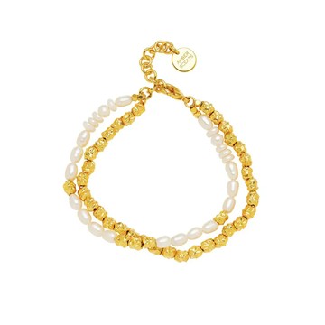 Celosia 金珀雙織手鍊