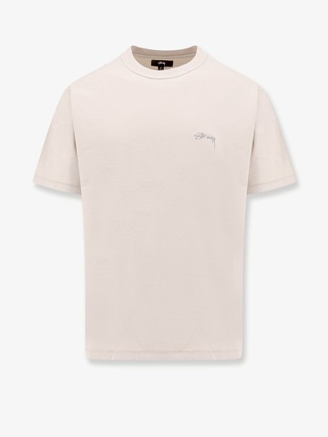 Lazy cotton t-shirt with frontal logo - STUSSY - gender_Man