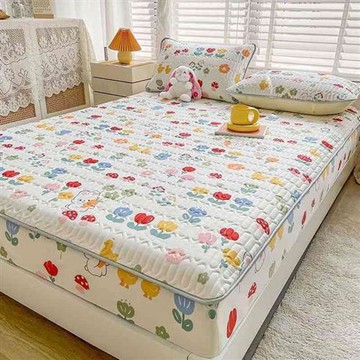 涼席類乳膠宿舍款生床包件套夏季冰絲學三全笠床單家用床罩n單件