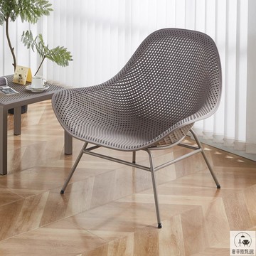 椅子 凳子 開票免稅 新品休閑沙發椅陽臺戶外單人椅北歐躺椅簡約客廳靠椅環保塑料 PDD-194快速出貨 公司貨