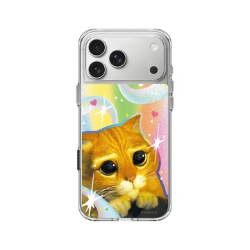 iPhone 17 Pro Max Clear Case（相機按鈕） 透明 - Shrek - 炙熱的眼神-鞋貓
