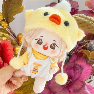 臺灣出貨 20cm娃衣 棉花娃娃衣服 20cm無屬性娃衣 小雞快跑小鴨嘎嘎娃衣女娃可換裝毛絨裸娃 20公分娃裝 娃娃換裝