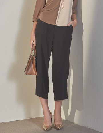 ★【喜芝梅】寬鬆型大口袋心型墜飾長褲(兩色；M-2L) 222970250