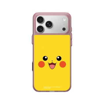 iPhone 17 Pro Max Clear (相機按鈕) 晶醺玫 - 寶可夢 Pokemon - 大臉系列-皮卡丘