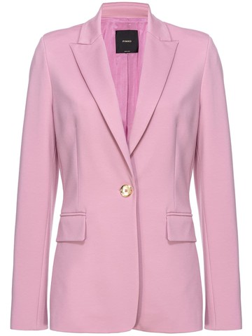 PINKO - single-breasted blazer - women - Viscose/Acetate/Polyamide/Polyester/Elastane - 36