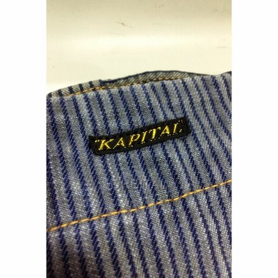 代官山)KAPITAL キャピタル ヒッコリーストライプ ワークベスト