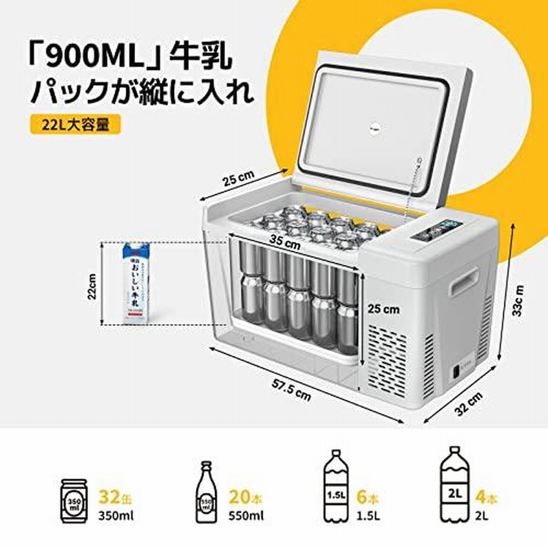 レビューで送料無料】 BougeRV 25L 車載冷蔵庫 ポータブル冷蔵庫 www