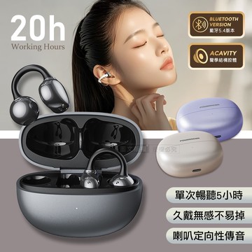 【WELLY】PowerRider 珠光色彩 OWS 耳夾式藍牙耳機 20H超長工時 藍牙5.4