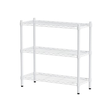 【dayneeds】輕型 76x30x75公分三層烤白波浪架