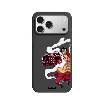 iPhone 17 Pro Max SolidX 黑 - 航海王 One Piece - 復刻系列-魯夫四檔彈跳人