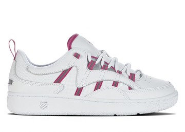 【K-SWISS】Slamm 99 CC 女時尚休閒鞋/白/桃紅(99083-988-M)