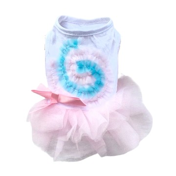 SassyDog 棒棒糖 蕾絲裙  16  粉色  1件