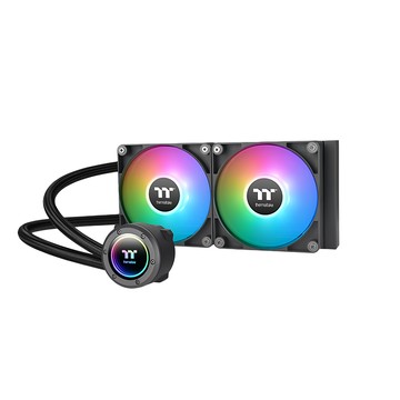 曜越 TH240 V2 ARGB Sync 主板連動 機殼散熱器 簡化線材設計  CL-W361-PL12SW-A  黑色  1個