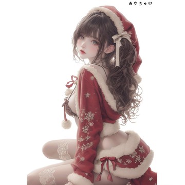 【12月新品3】07-107-0030 人物貼紙 聖誕女孩