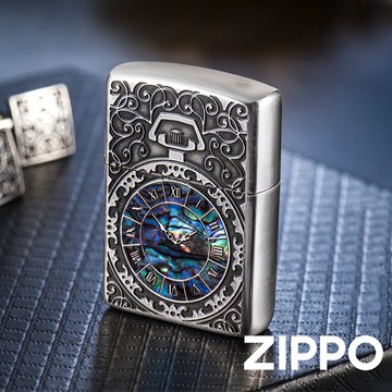 ZIPPO 經典仿古銀懷錶(加厚版)防風打火機 日本設計 官方正版 現貨 限量 禮物 送禮 終身保固 ZA-2-81A