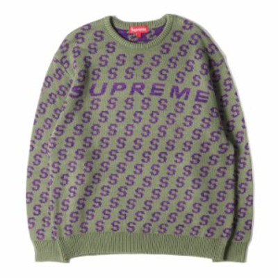 Supreme シュプリーム ニット サイズ:M 21AW THRASHER スラッシャー クルーネック ニット セーター Sweater ブラック 黒 トップス コラボ 長袖【メンズ】【美品】