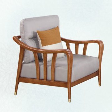 文創集 班萊實木皮革單人座沙發椅-85x88x92cm免組