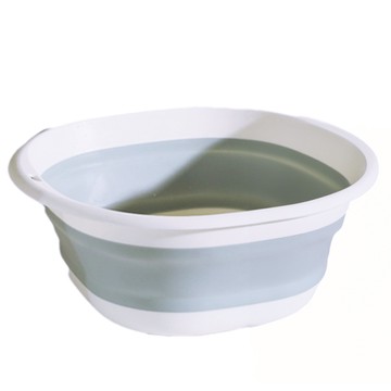 bebehome 北歐風 多功能可折疊水盆 PP+TPR材質  莫藍迪藍  1個