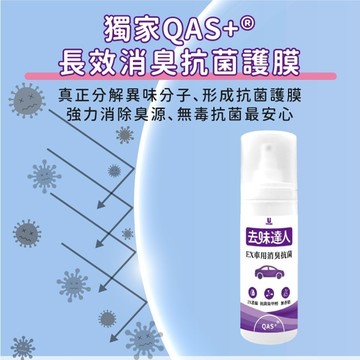 去味達人消臭噴霧-EX車用消臭抗菌 200gx2 (兩入組)