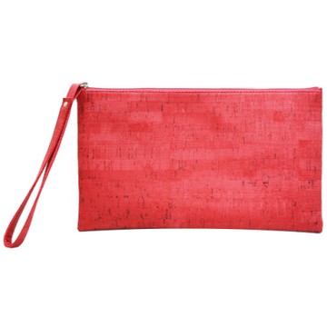 福利展示品 GIORGIO FEDON 1919 仿軟木塞質感拉鍊萬用袋-紅