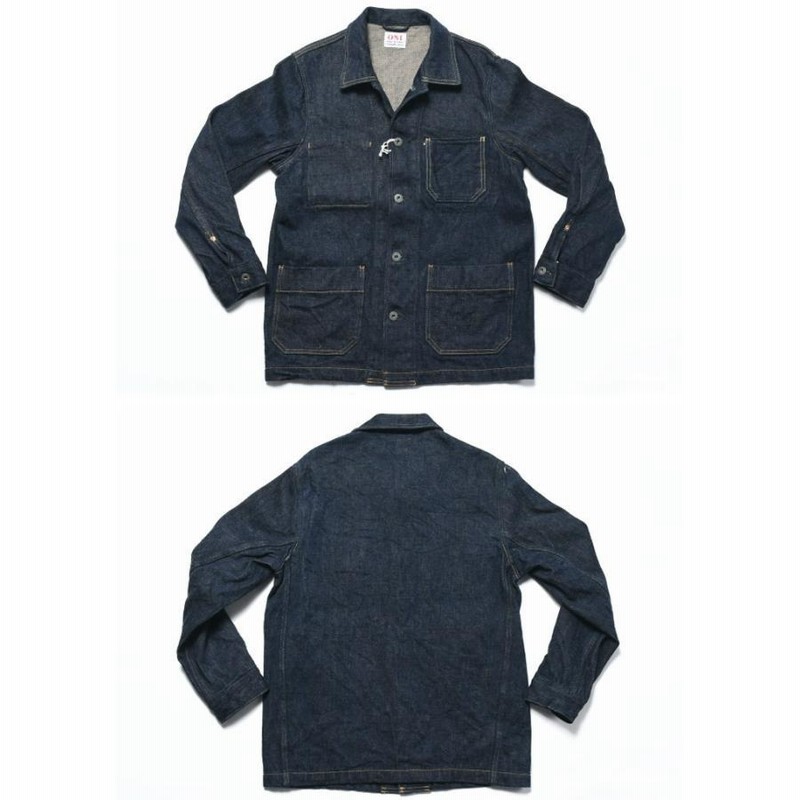 XL 極美品 鬼デニム 鬼秘 肉厚 20oz デニム カバーオール ジャケット 鬼デニム ONI DENIM ジャケット 20oz. 鬼秘シークレットデニム