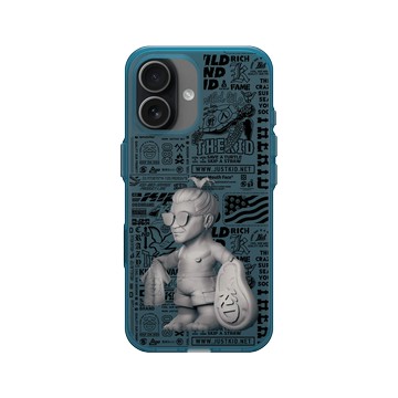 iPhone 17 Clear (相機按鈕) 夜幕藍 - KID - 野人公仔