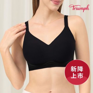 黛安芬-輕身自在系列 無鋼圈舒提內衣 M-EEL 經典黑