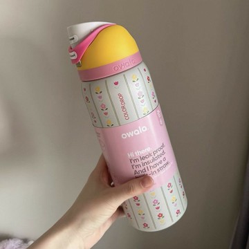 Owala保溫杯跨境不鏽鋼304水杯真空雙飲運動32oz大容量行動式吸管