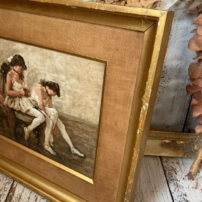 ノリタケエレガンス・骨董・アンティーク・陶器絵・陶板画・鬼頭