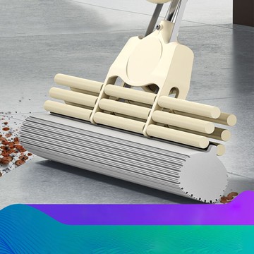 拖把海綿吸水家用2021新款一拖膠棉式大號免手洗對折頭擠水拖布凈