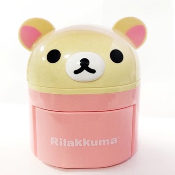 【震撼精品百貨】拉拉熊懶懶熊 Rilakkuma San-X 拉拉熊 立體造型小物置物桶(白/開口笑)*03051 震撼日式精品百貨