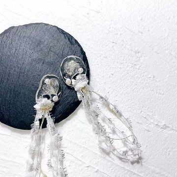 浪漫主義 • 押花手工耳環