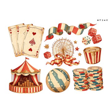 【6 月新品】20-134-0175 剪裁紙 馬戲團系列