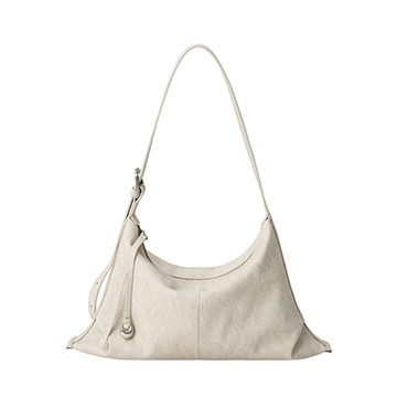 【BLANK SPACE】Taz 軟質肩背包 (灰白)