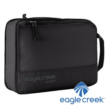 【EAGLE CREEK】透視壓縮立體收納包-M『BLK黑』EC40415 戶外 露營 旅遊 收納包