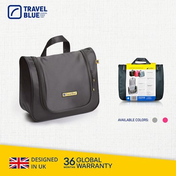 【Travel Blue 藍旅 】豪華化妝盥洗包 防水包 化妝包 (全球36個月保固)