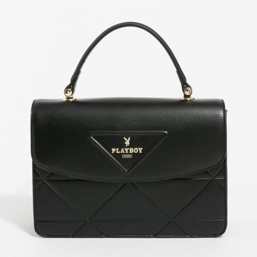 PLAYBOY - 斜背包  Linear Elegance系列 - 黑色