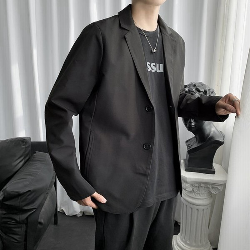 秋冬新作かっこいいスーツ 無地 カジュアルブレザー 上着 トップス 洋服 長袖コート テーラードジャケット 通勤 学院風 開襟 紳士 アウター メンズファッション 通販 Lineポイント最大get Lineショッピング
