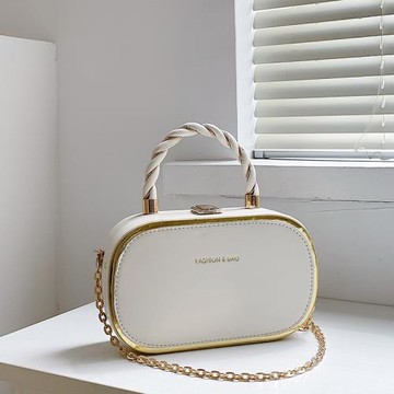 今年流行小眾設計女士手提包包2025新款春夏百搭鏈條包時尚斜挎包